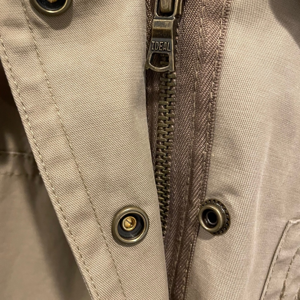 GAP Khaki Zip Up Utility Jacket Large - Picture 5 of 8